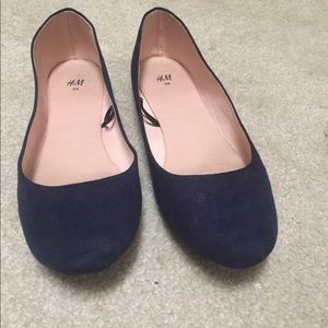 H&M BLUE BALLERINAS SIZE 9 ❤️